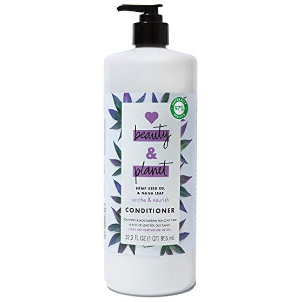 Love Beauty Planet Hemp Seed Oil & Nana Leaf Soothe & Nourish Conditioner 32.3oz
